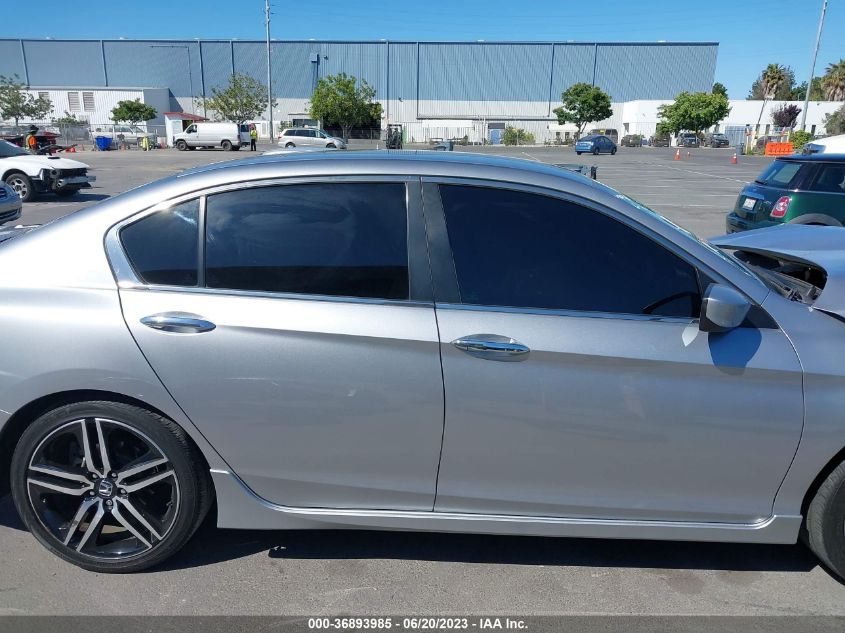 2017 HONDA ACCORD SEDAN SPORT SE - 1HGCR2F14HA258897