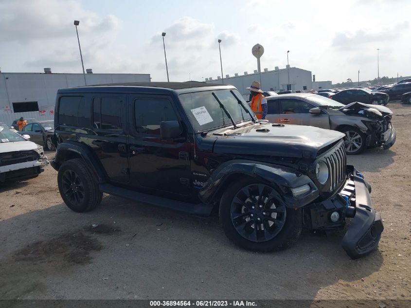 2022 JEEP WRANGLER 4XE UNLIMITED SAHARA 1C4JJXP65NW275713