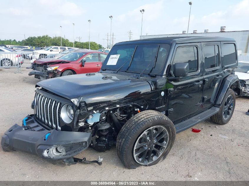 2022 JEEP WRANGLER 4XE UNLIMITED SAHARA 1C4JJXP65NW275713