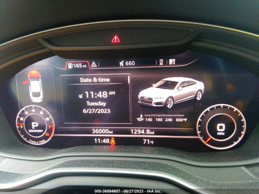 2018 AUDI A5 SPORTBACK PREMIUM PLUS - WAUENCF51JA055254