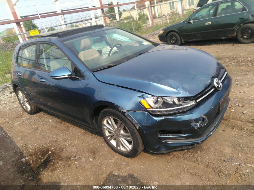 2015 VOLKSWAGEN GOLF TDI SE - 3VW2A7AU2FM074684