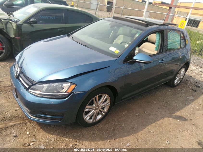 2015 VOLKSWAGEN GOLF TDI SE - 3VW2A7AU2FM074684