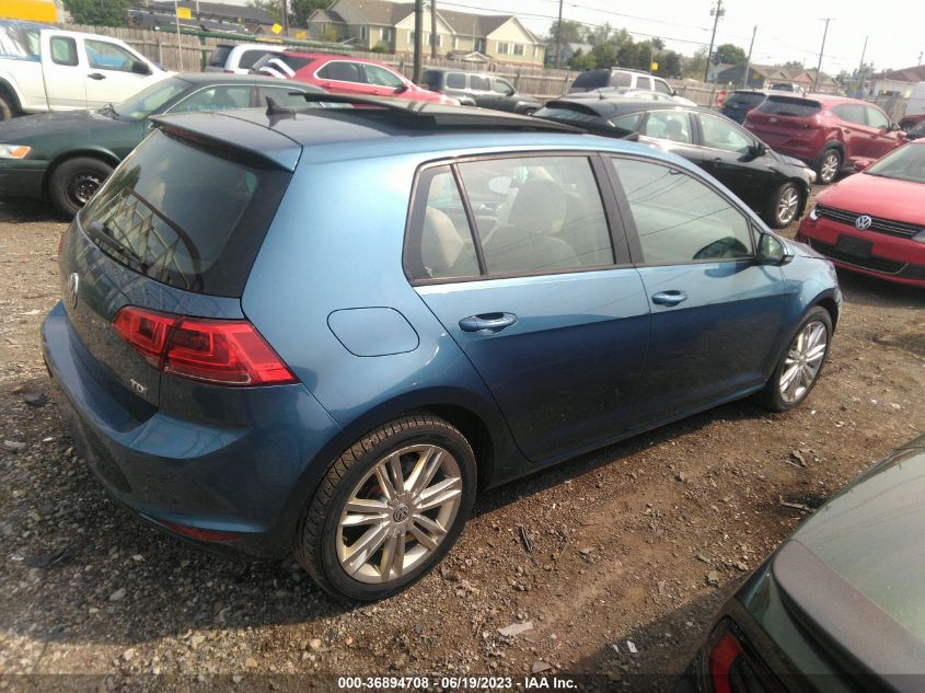 2015 VOLKSWAGEN GOLF TDI SE - 3VW2A7AU2FM074684