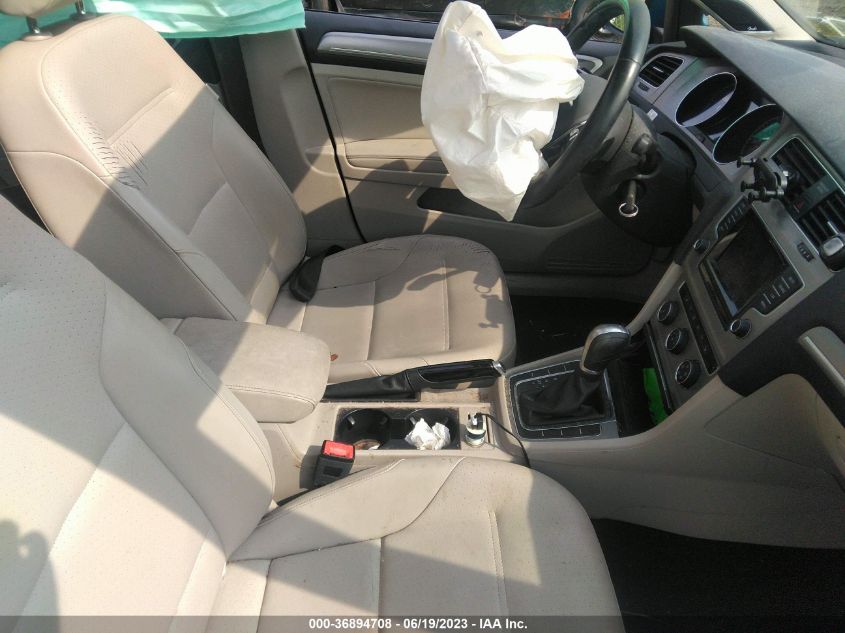 2015 VOLKSWAGEN GOLF TDI SE - 3VW2A7AU2FM074684