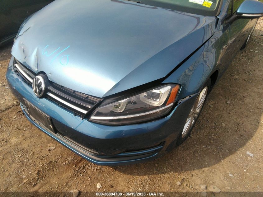2015 VOLKSWAGEN GOLF TDI SE - 3VW2A7AU2FM074684