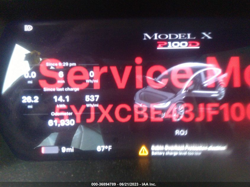 2018 TESLA MODEL X - 5YJXCBE43JF106278