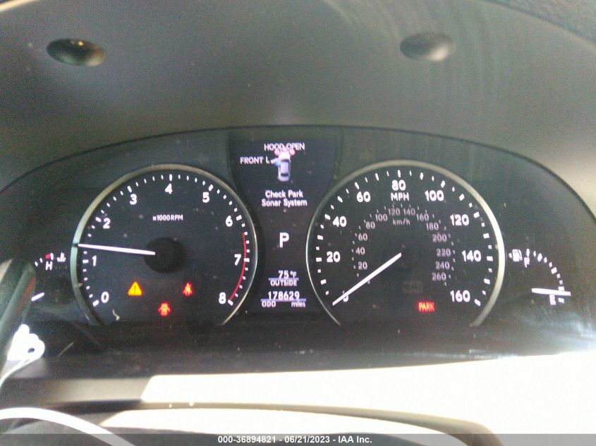 2013 LEXUS LS 460 JTHBL1EF3D5113905