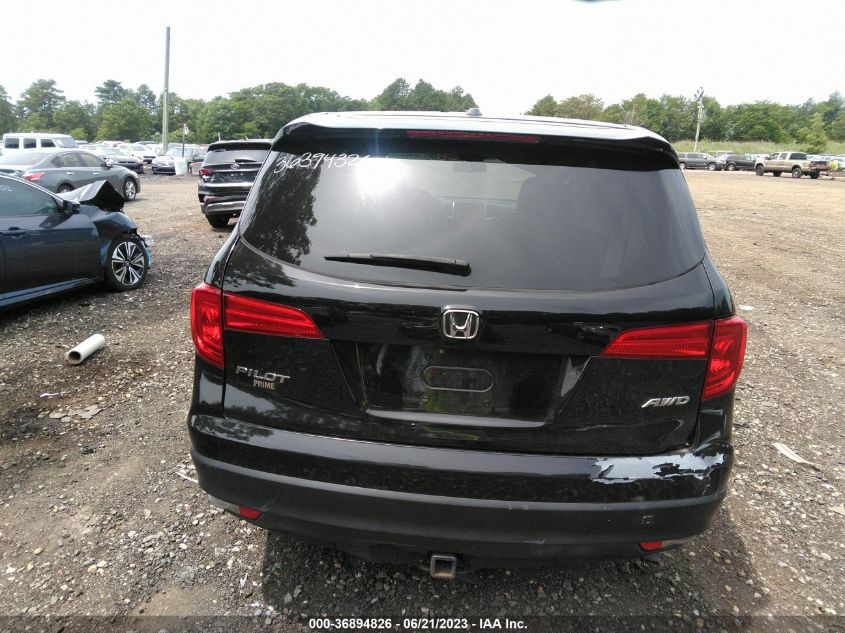 2016 HONDA PILOT EX-L - 5FNYF6H59GB055191