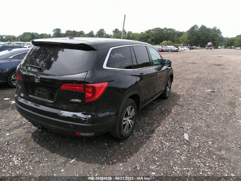 2016 HONDA PILOT EX-L - 5FNYF6H59GB055191