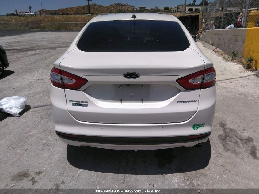 2013 FORD FUSION ENERGI TITANIUM - 3FA6P0SU4DR365783