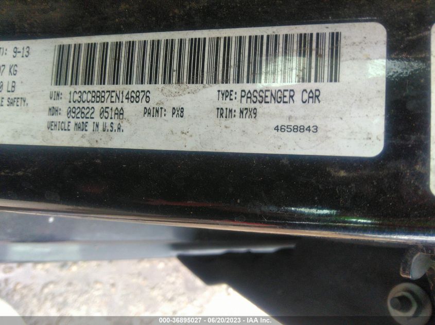 2014 CHRYSLER 200 TOURING - 1C3CCBBB7EN146876