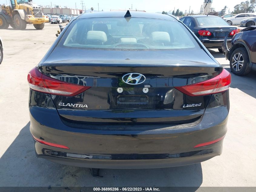 2017 HYUNDAI ELANTRA LIMITED - KMHD84LFXHU067657