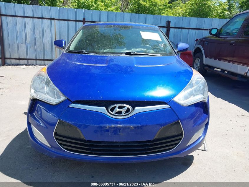 2013 HYUNDAI VELOSTER W/BLACK INT - KMHTC6AD1DU118920