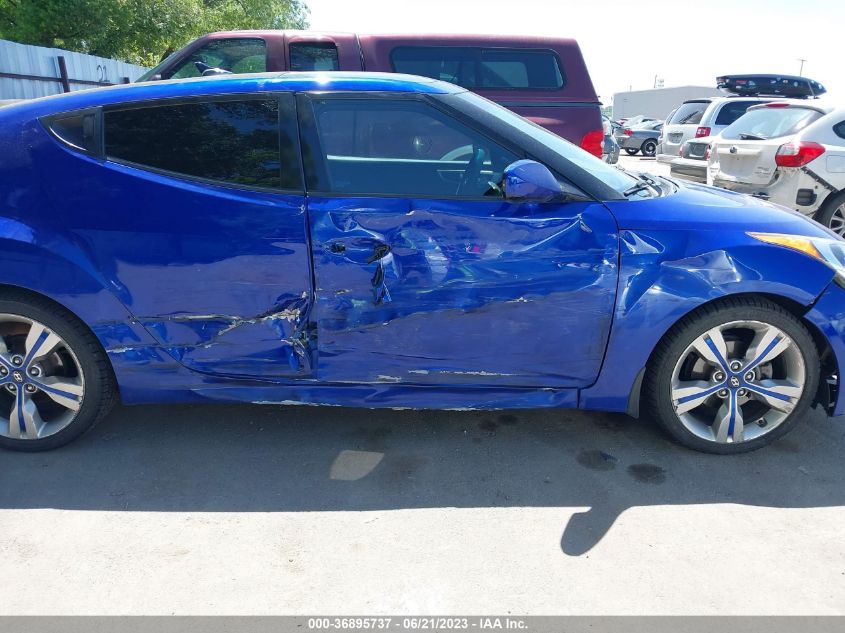2013 HYUNDAI VELOSTER W/BLACK INT - KMHTC6AD1DU118920