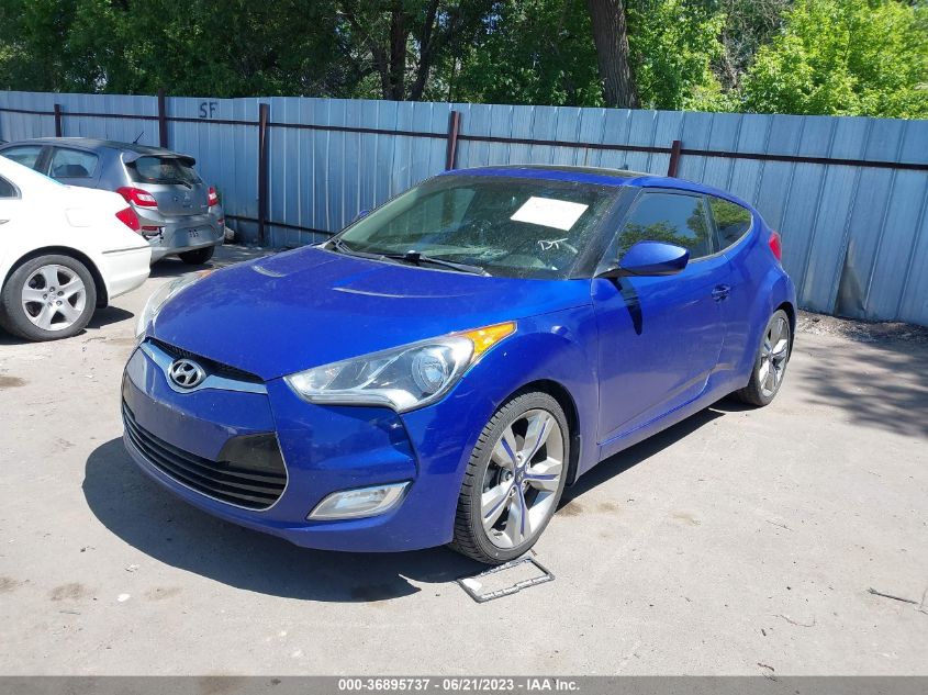 2013 HYUNDAI VELOSTER W/BLACK INT - KMHTC6AD1DU118920