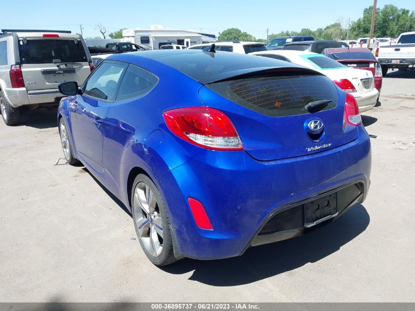 2013 HYUNDAI VELOSTER W/BLACK INT - KMHTC6AD1DU118920