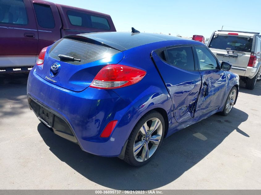 2013 HYUNDAI VELOSTER W/BLACK INT - KMHTC6AD1DU118920