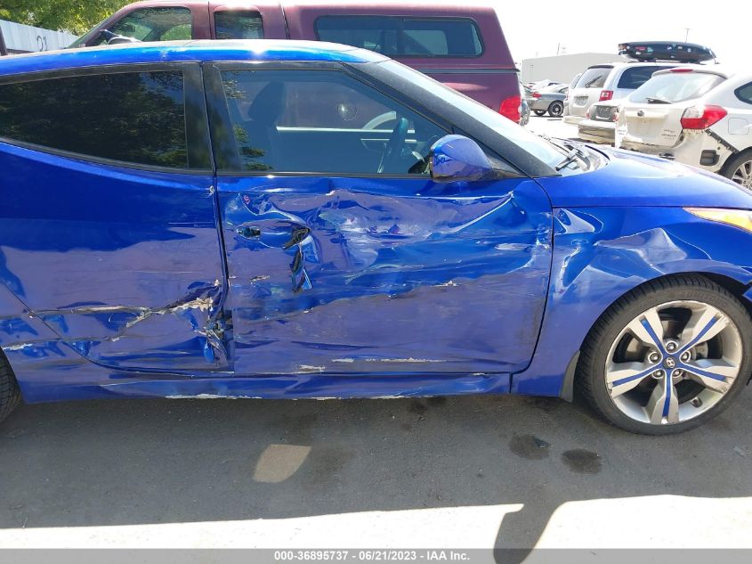 2013 HYUNDAI VELOSTER W/BLACK INT - KMHTC6AD1DU118920