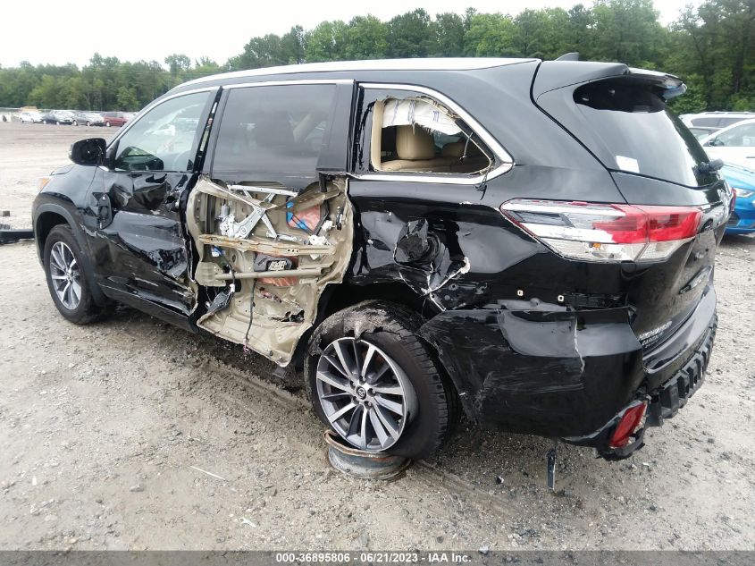 2017 TOYOTA HIGHLANDER XLE/SE - 5TDJZRFH7HS378613