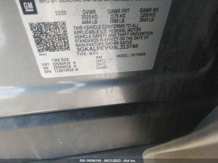 2021 GMC TERRAIN SLT - 3GKALPEV5ML313745