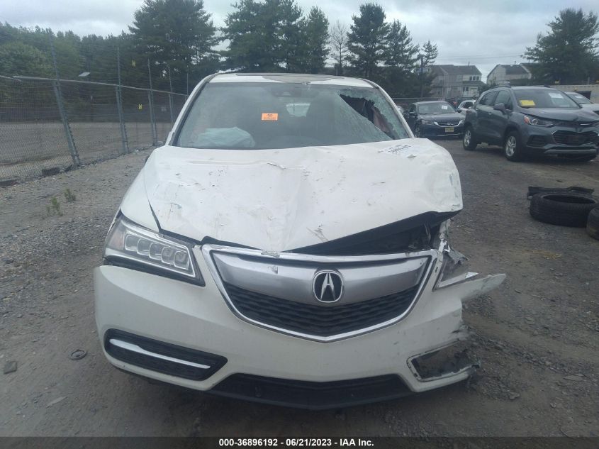 2016 ACURA MDX TECHNOLOGY - 5FRYD4H49GB024670