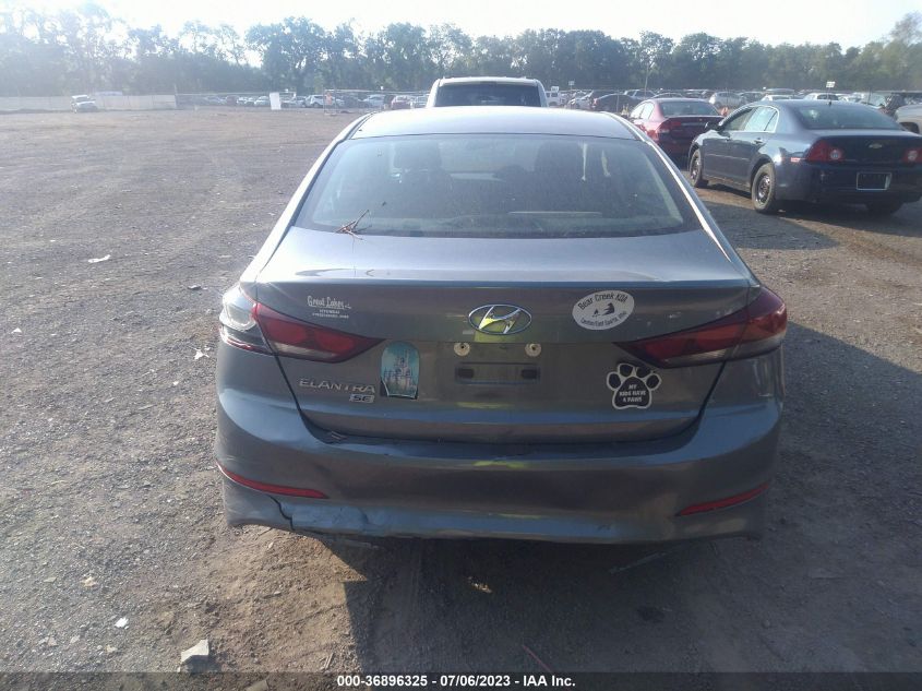 2018 HYUNDAI ELANTRA SE - KMHD74LF0JU608594