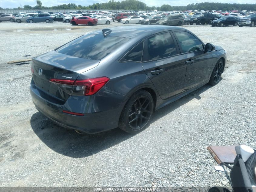 2022 HONDA CIVIC SEDAN SPORT - 2HGFE2F54NH540563