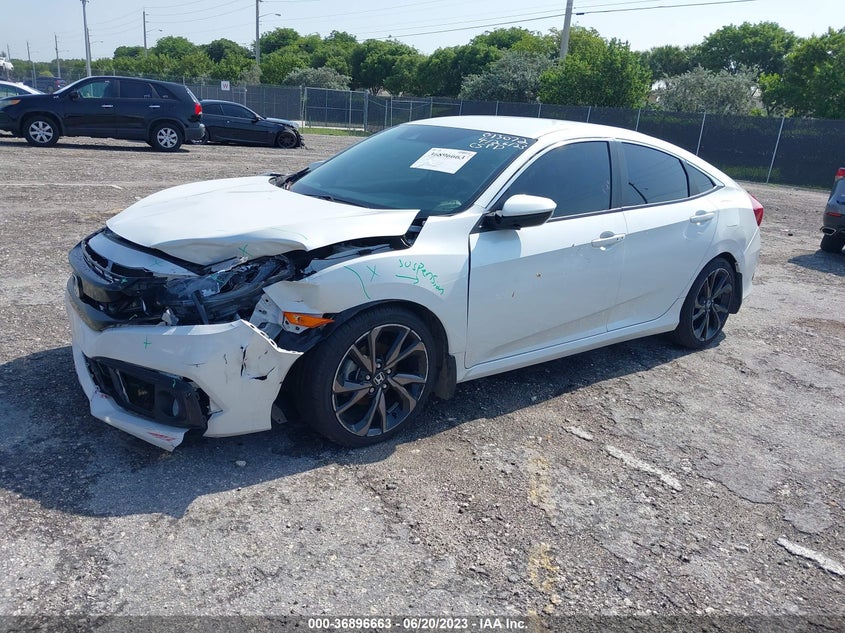 VIN 19XFC2F83LE013072 2020 HONDA CIVIC SEDAN SPORT