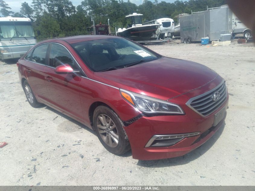 2015 HYUNDAI SONATA 2.4L SE - 5NPE24AF5FH012490