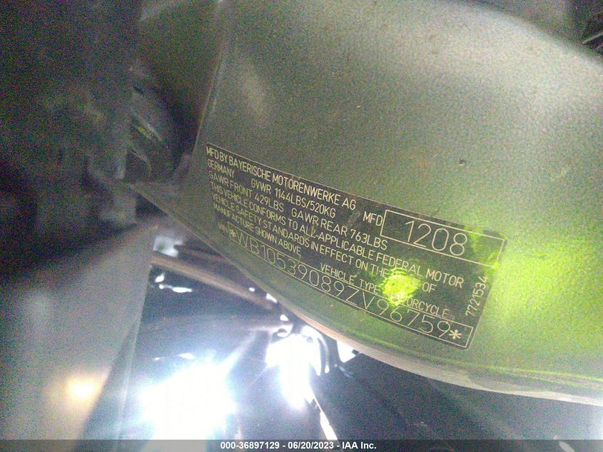 2009 BMW K1300 GT - WB10539089ZV96759