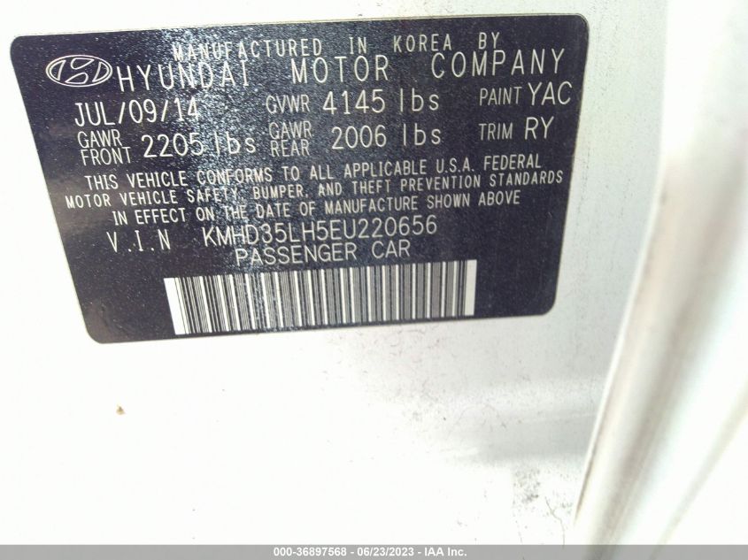 2014 HYUNDAI ELANTRA GT - KMHD35LH5EU220656