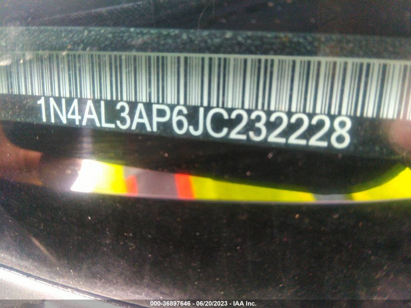 2018 NISSAN ALTIMA 2.5/S/SV/SL/SR - 1N4AL3AP6JC232228