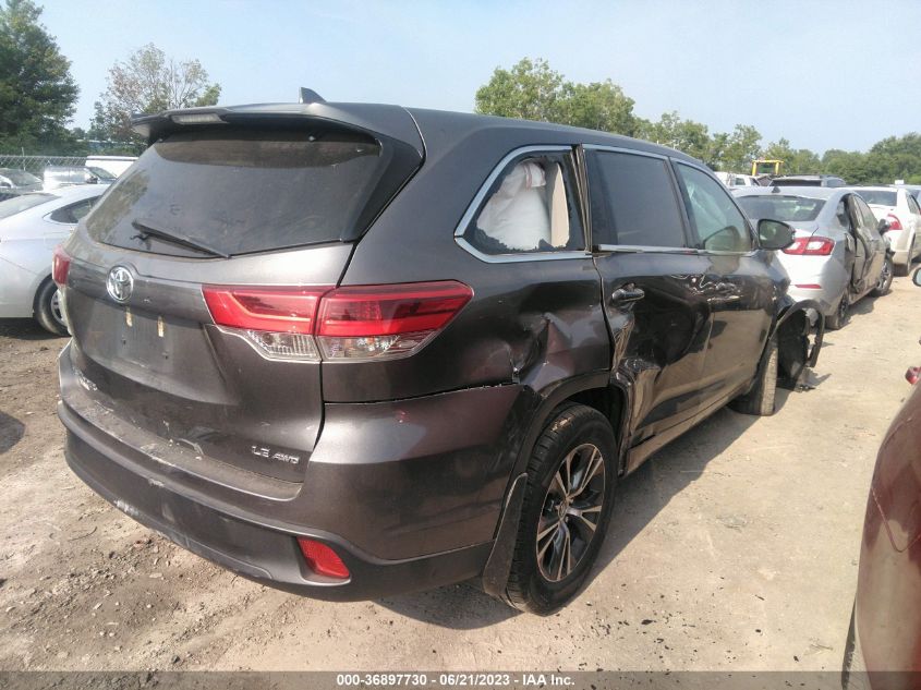 2018 TOYOTA HIGHLANDER LE - 5TDBZRFH2JS819073