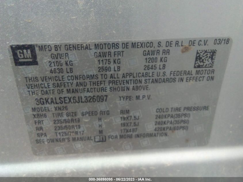 2018 GMC TERRAIN DENALI - 3GKALSEX6JL326097