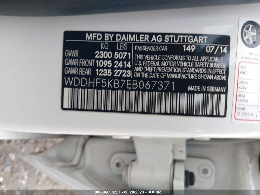2014 MERCEDES-BENZ E-CLASS E 350 - WDDHF5KB7EB067371