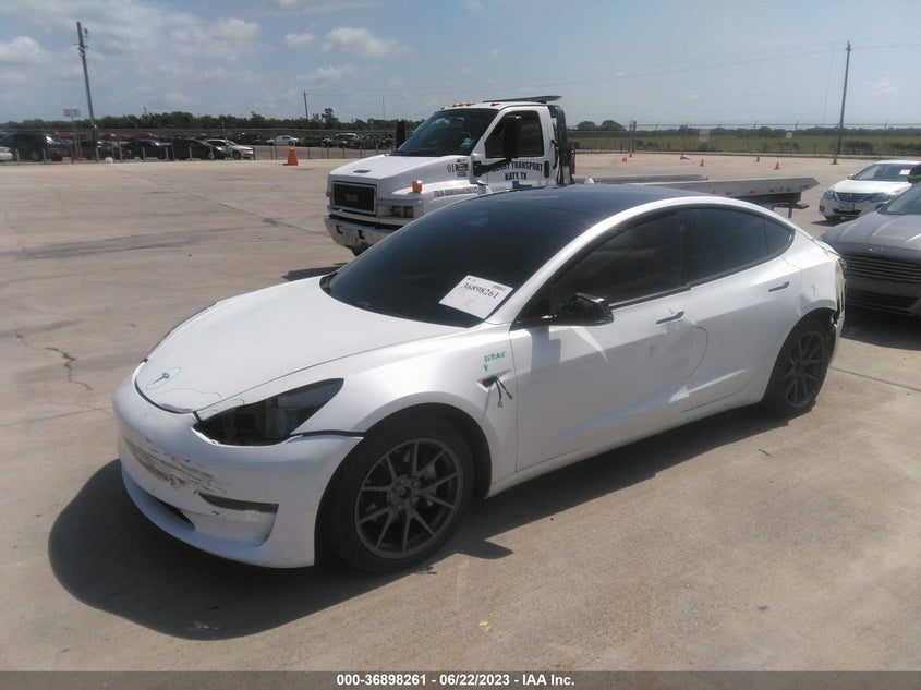 VIN 5YJ3E1EB3MF020037 2021 TESLA MODEL 3 LONG RANGE