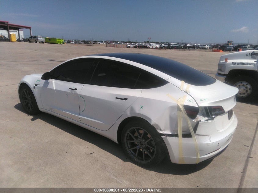 VIN 5YJ3E1EB3MF020037 2021 TESLA MODEL 3 LONG RANGE