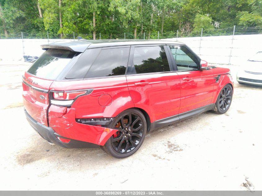 2016 LAND ROVER RANGE ROVER SPORT V6 HSE - SALWR2PFXGA597628
