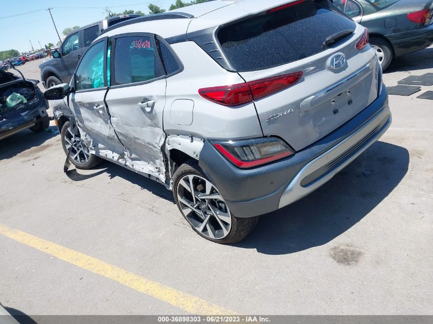 2022 HYUNDAI KONA LIMITED - KM8K5CA34NU896299