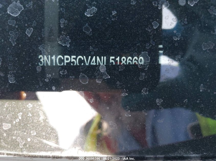 2022 NISSAN KICKS SV - 3N1CP5CV4NL518669