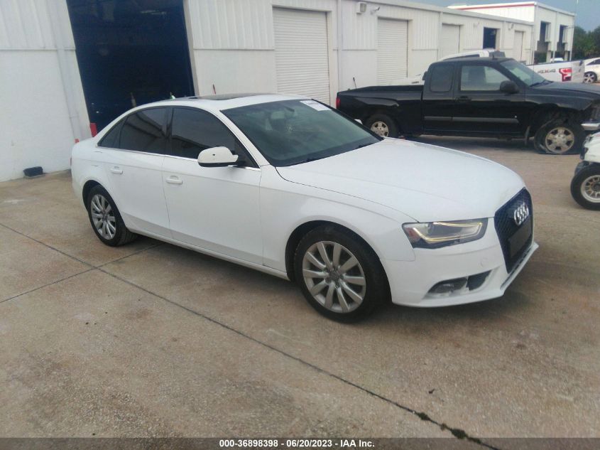 2013 AUDI A4 PREMIUM - WAUAFAFL5DN010233