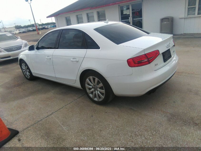 2013 AUDI A4 PREMIUM - WAUAFAFL5DN010233