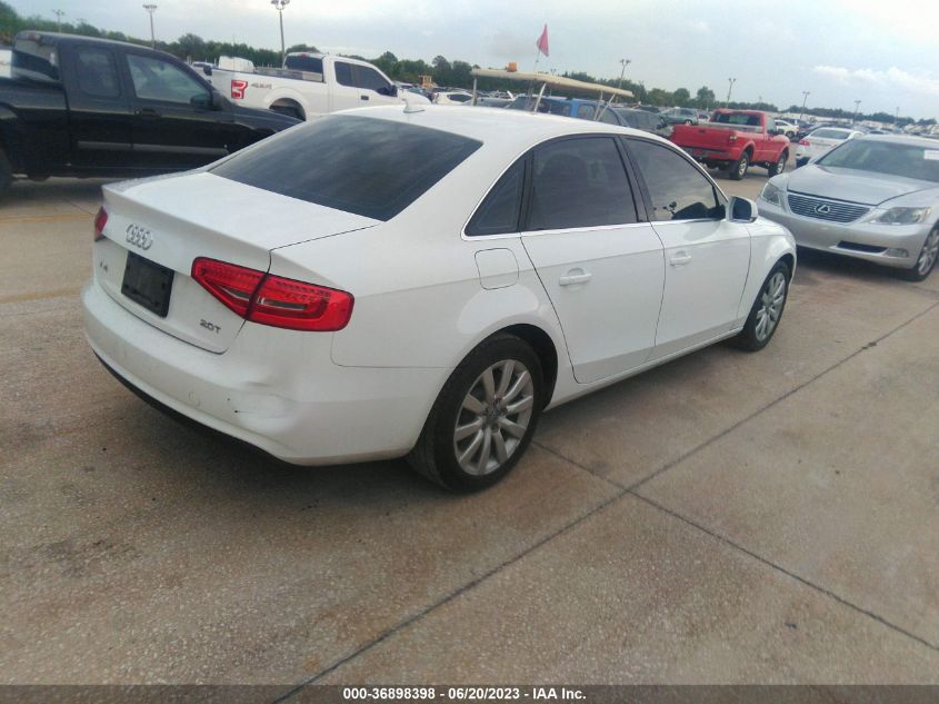 2013 AUDI A4 PREMIUM - WAUAFAFL5DN010233