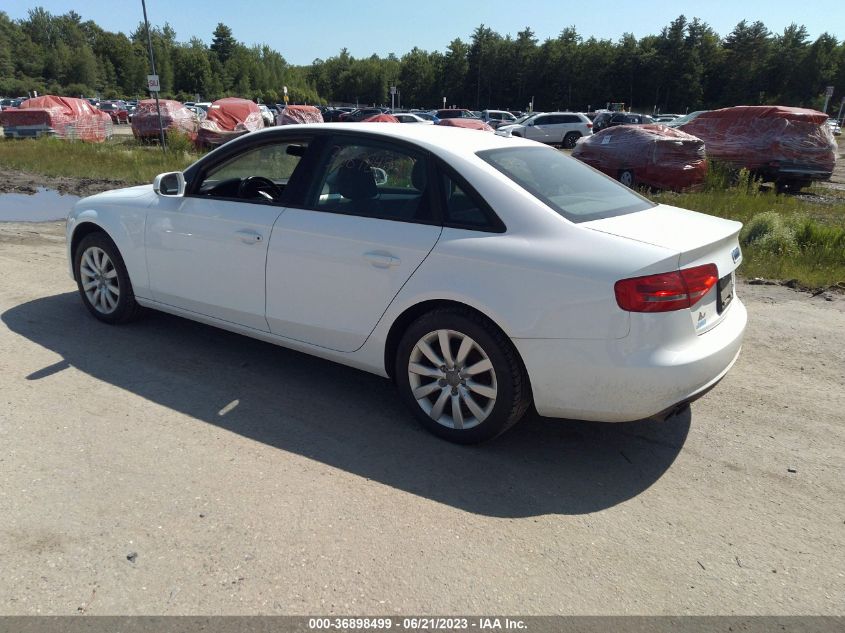 2013 AUDI A4 PREMIUM - WAUBFAFL2DN007956