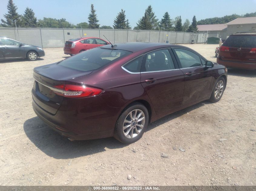 2017 FORD FUSION SE - 3FA6P0H7XHR415741