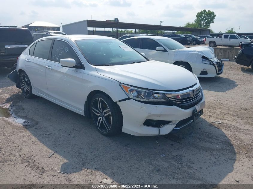 2016 HONDA ACCORD SEDAN SPORT - 1HGCR2F52GA015669