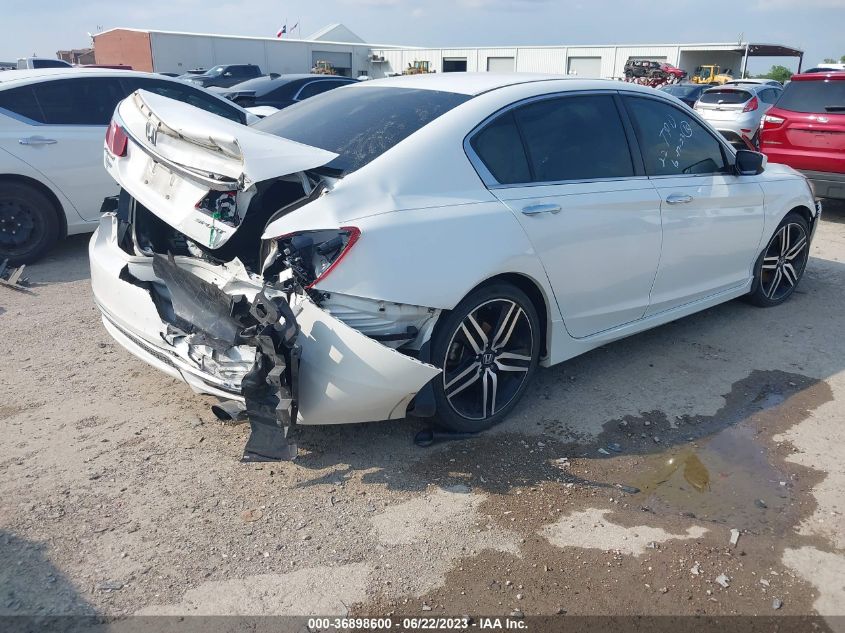 2016 HONDA ACCORD SEDAN SPORT - 1HGCR2F52GA015669