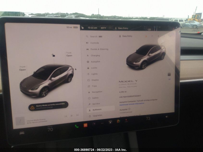 2023 TESLA MODEL Y - 7SAYGDEE0PF606617