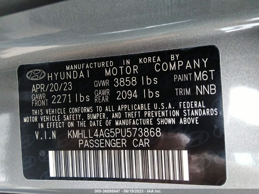 2023 HYUNDAI ELANTRA SE - KMHLL4AG5PU573868