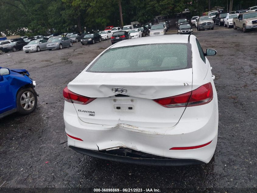 2017 HYUNDAI ELANTRA SE/VALUE EDITION/LIMITED - 5NPD74LF6HG260458